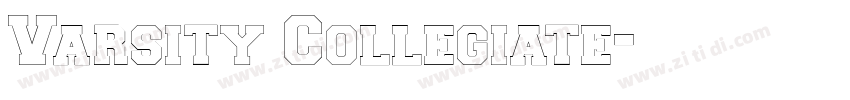 Varsity Collegiate字体转换